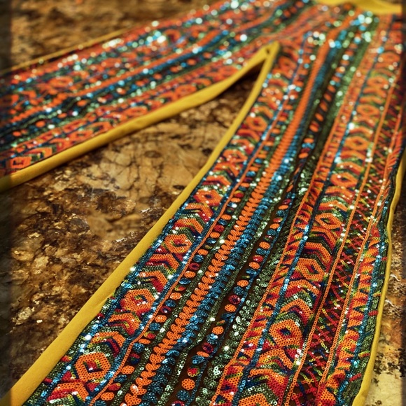 “IT’S A FREAKIN’ FIESTA!” Sequin Wide Leg Flares - Picture 9 of 14